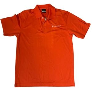NIKE GOLF PROMETHEAN Orange Dri-Fit Polo Shirt S